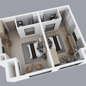 KHÁCH SẠN (PHÒNG NGỦ 2- PHÒNG NGỦ 3)