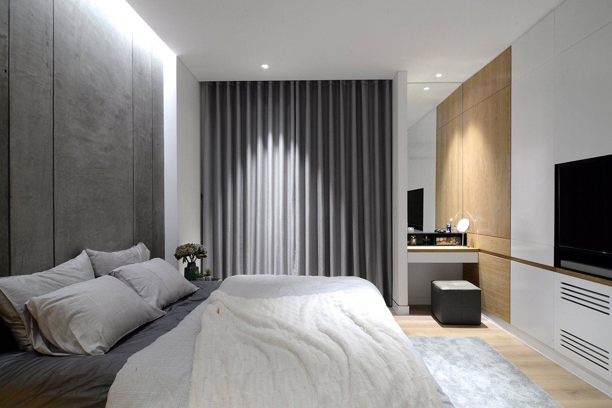 nhà xây trên đất méo KK House Minimal Design