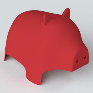 Ghế trẻ em Piggy - Đỏ