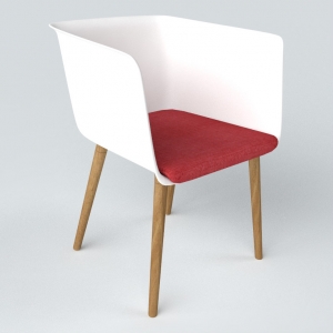 Ghế Cube - Nệm đỏ