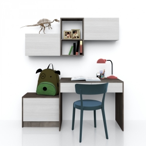 Bàn làm việc, Melamine - 1600x520x2000